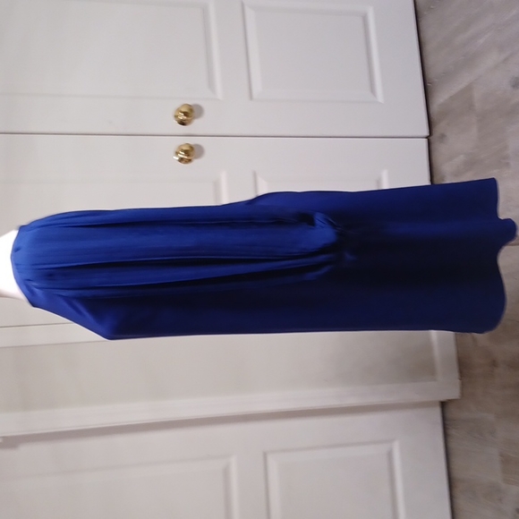 Eliza J. sheer voluminous bishop bubble sleeve pleated sheath dress party Small - Picture 7 of 16